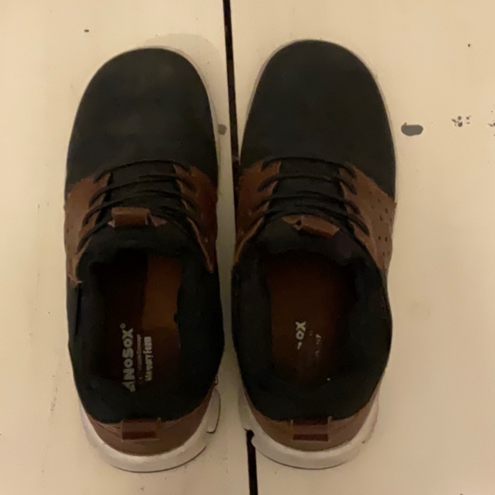 Kids Black and Brown Shoes